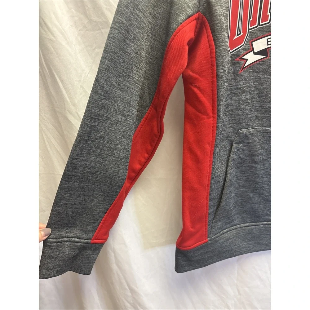 Ohio State Buckeyes Authentic Apparel Hoodie Mens Small Gray Red OSU Pullover